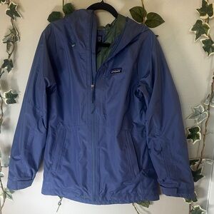 Patagonia Women's Blue and Green Ski Jacket